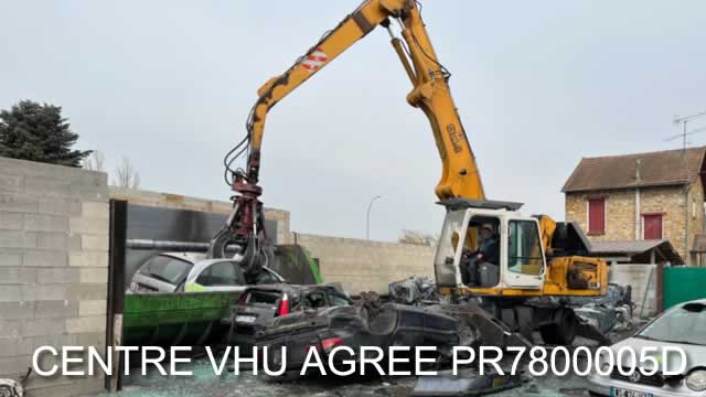 Centre VHU 78 destruction épave véhicule